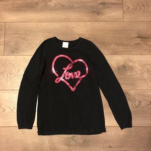 Valentine’s Day black long sleeve